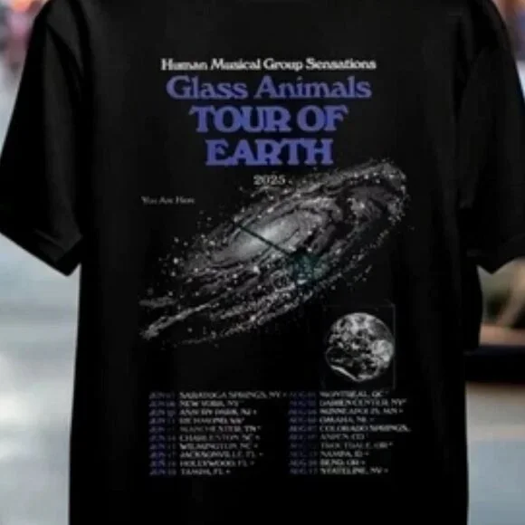 Glass Animals Tour Of Earth 2025 T-Shirt, Concert T Shirt 187 - Picture 3 of 6